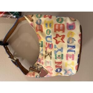 Dooney & Bourke Multicolor Alphabet Print Handbag